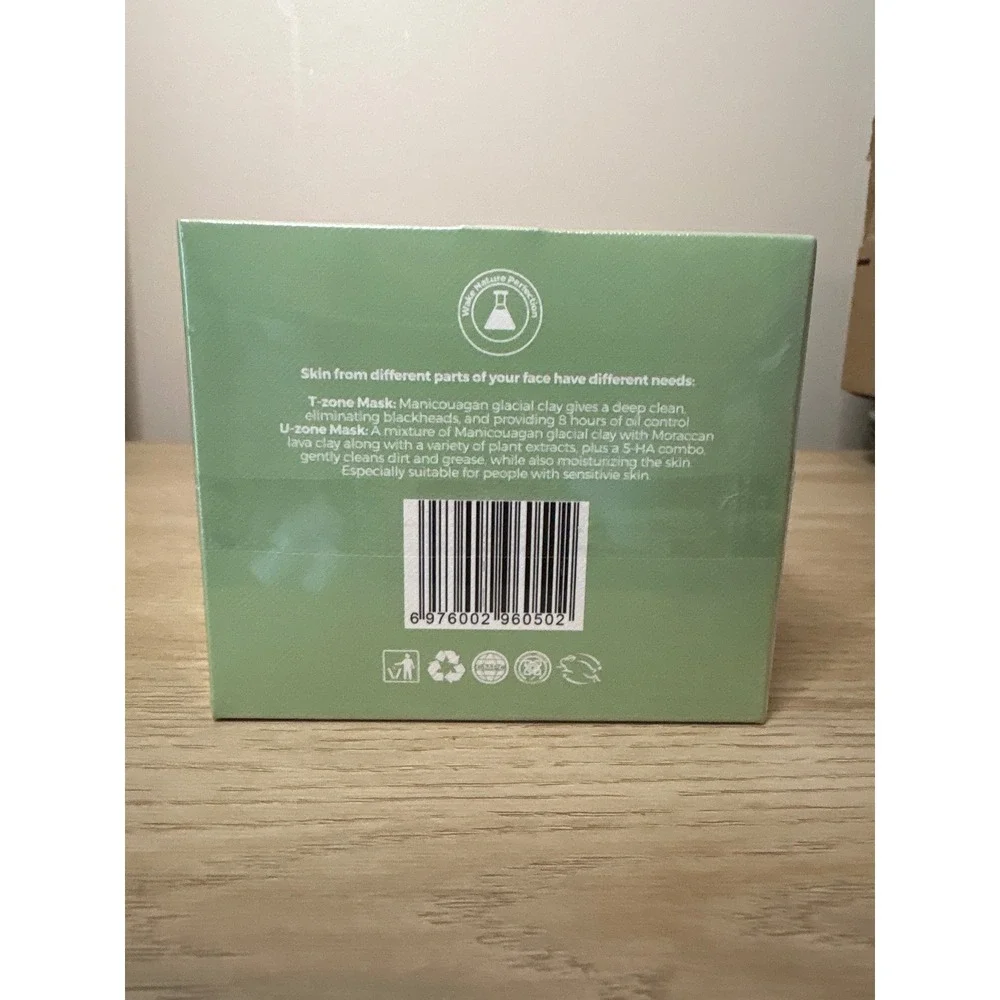WNP Wake Nature Perfection Duo Cleansing Clay Mask 100g T-Zone U-Zone Skincare